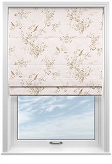 Shabby Chic by Rachel Ashwell Bird Chinoiserie, Pink Tan - Twist&Fit Roman Blind